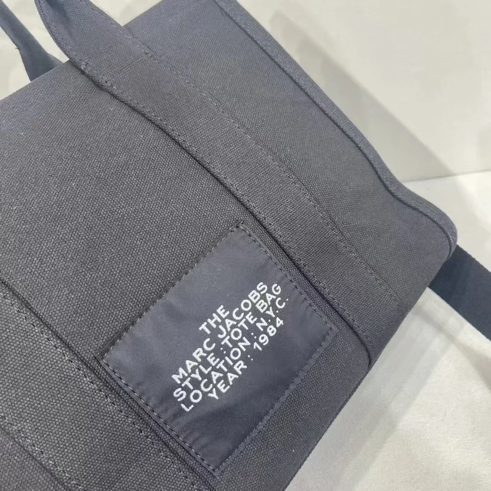 Marc Jacobs Black Canvas 'The Tote Bag' Messenger